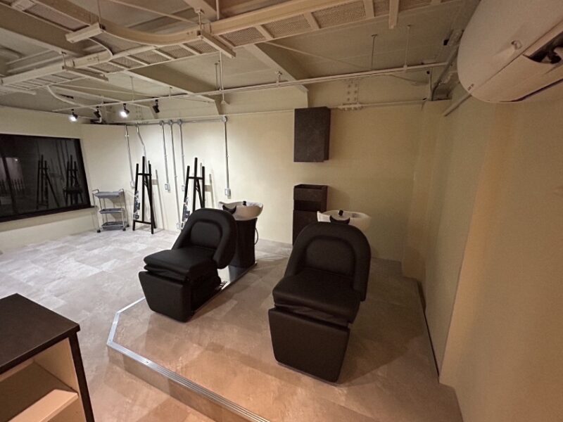 カットサロン内装工事の施工写真（株式会社OFC）